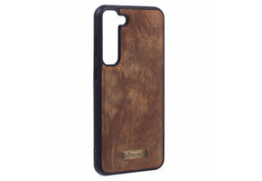 Caseme Samsung Galaxy S23 Plus hoesje - Backcover - Bruin