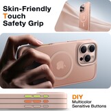 Torras iPhone 16 Pro Max hoesje – slanke, duurzame backcover met volledige MagSafe ondersteuning en schokbestendige bescherming - Woestijngoud