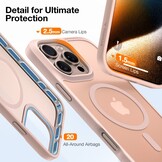 Torras iPhone 16 Pro Max hoesje – slanke, duurzame backcover met volledige MagSafe ondersteuning en schokbestendige bescherming - Woestijngoud