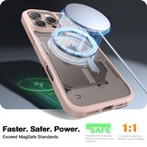 Torras iPhone 16 Pro hoesje – slanke, duurzame backcover met volledige MagSafe ondersteuning en schokbestendige bescherming - Woestijngoud