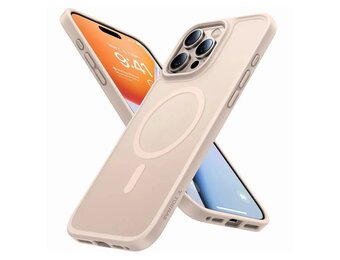 Torras iPhone 16 Pro  hoesje – slanke bescherming met MagSafe ondersteuning - Woestijngoud