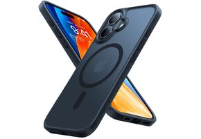 Torras iPhone 16 hoesje – slanke bescherming met MagSafe ondersteuning - Zwart