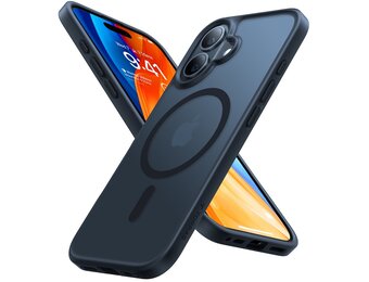 Torras iPhone 16 hoesje - slanke bescherming met MagSafe ondersteuning - Zwart