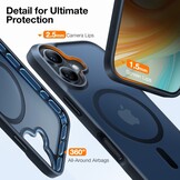 Torras iPhone 16 Plus  hoesje – slanke, duurzame backcover met volledige MagSafe ondersteuning en schokbestendige bescherming - Zwart