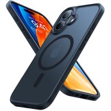 Torras iPhone 16 Plus  hoesje – slanke, duurzame backcover met volledige MagSafe ondersteuning en schokbestendige bescherming - Zwart