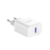 Stekker met USB aansluiting (5V) + USB naar Lightning (2.4A) iPhone en iPad oplader en datakabel van 1 Meter - Wit