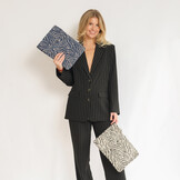 Sleeve voor 13 inch en 14 inch laptops - Jacquard Beachy Blue