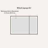 Sleeve voor 13 inch en 14 inch laptops - Jacquard Blanc Bliss