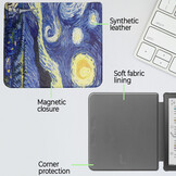 Kobo Libra Colour hoes (7 inch) Sleepcover - Van Gogh Sterrennacht - Model N428