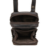 The Chesterfield Brand Valdes leren telefoontasje - Bruin