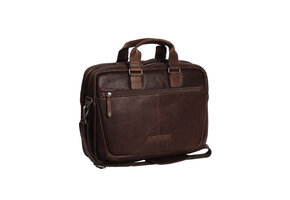 The Chesterfield Brand Seth - Leren Laptoptas - Bruin