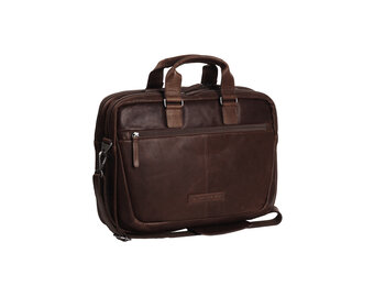 The Chesterfield Brand Seth - Leren Laptoptas - Bruin