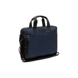 The Chesterfield Brand Narvik leren laptoptas - Navy Blauw