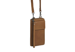 The Chesterfield Brand Malaga - Leren telefoontasje - Cognac