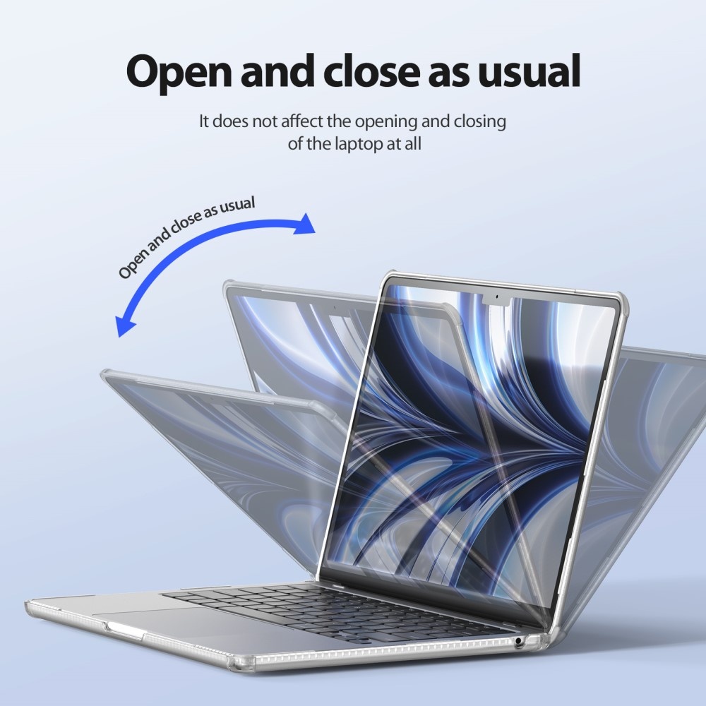 MacBook Air 15 inch (2023-2026) Armor cover hoes - Transparant