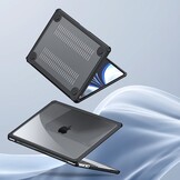 MacBook Pro 13 inch (2016-2022) Armor cover hoes - Zwart - Model A1706 / A1708 / A1989 / A2159 / A2251 / A2289 / A2338 / A2682