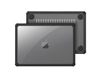 Dux Ducis MacBook Pro 13 inch (2016-2022) Armor cover hoes - case - Zwart