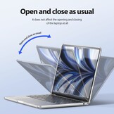 MacBook Air 13 inch (2022-2025) Armor cover hoes - Transparant - Model A2681/A3113/A3240