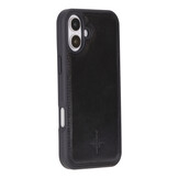 iPhone 16 Plus leren afneembare 2-in-1 bookcase telefoonhoes - Zwart
