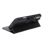 iPhone 16 Plus leren afneembare 2-in-1 bookcase telefoonhoes - Zwart