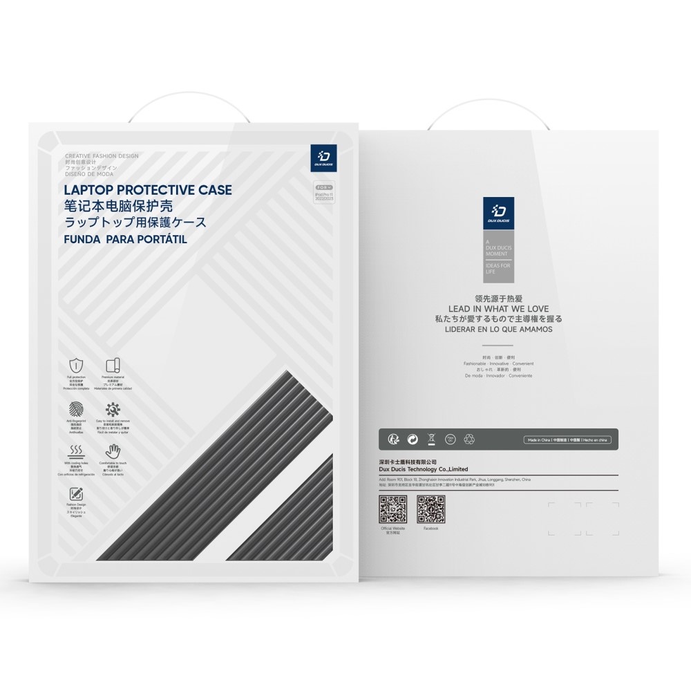 MacBook Air 15 inch (2023-2026) Armor Pattern cover hoes - Zwart - Model A2941 / A3114 / A3241