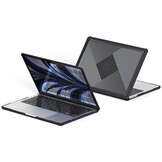 MacBook Pro 13 inch (2016-2022) Armor Pattern cover hoes - Zwart - Model A1706 / A1708 / A1989 / A2159 / A2251 / A2289 / A2338 / A2682