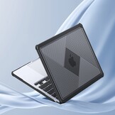MacBook Pro 13 inch (2016-2022) Armor Pattern cover hoes - Zwart - Model A1706 / A1708 / A1989 / A2159 / A2251 / A2289 / A2338 / A2682