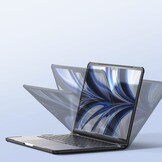 MacBook Pro 13 inch (2016-2022) Armor Pattern cover hoes - Zwart - Model A1706 / A1708 / A1989 / A2159 / A2251 / A2289 / A2338 / A2682