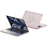 MacBook Pro 13 inch (2016-2022) Armor Pattern cover hoes - Roze - Model A1706 / A1708 / A1989 / A2159 / A2251 / A2289 / A2338 / A2682