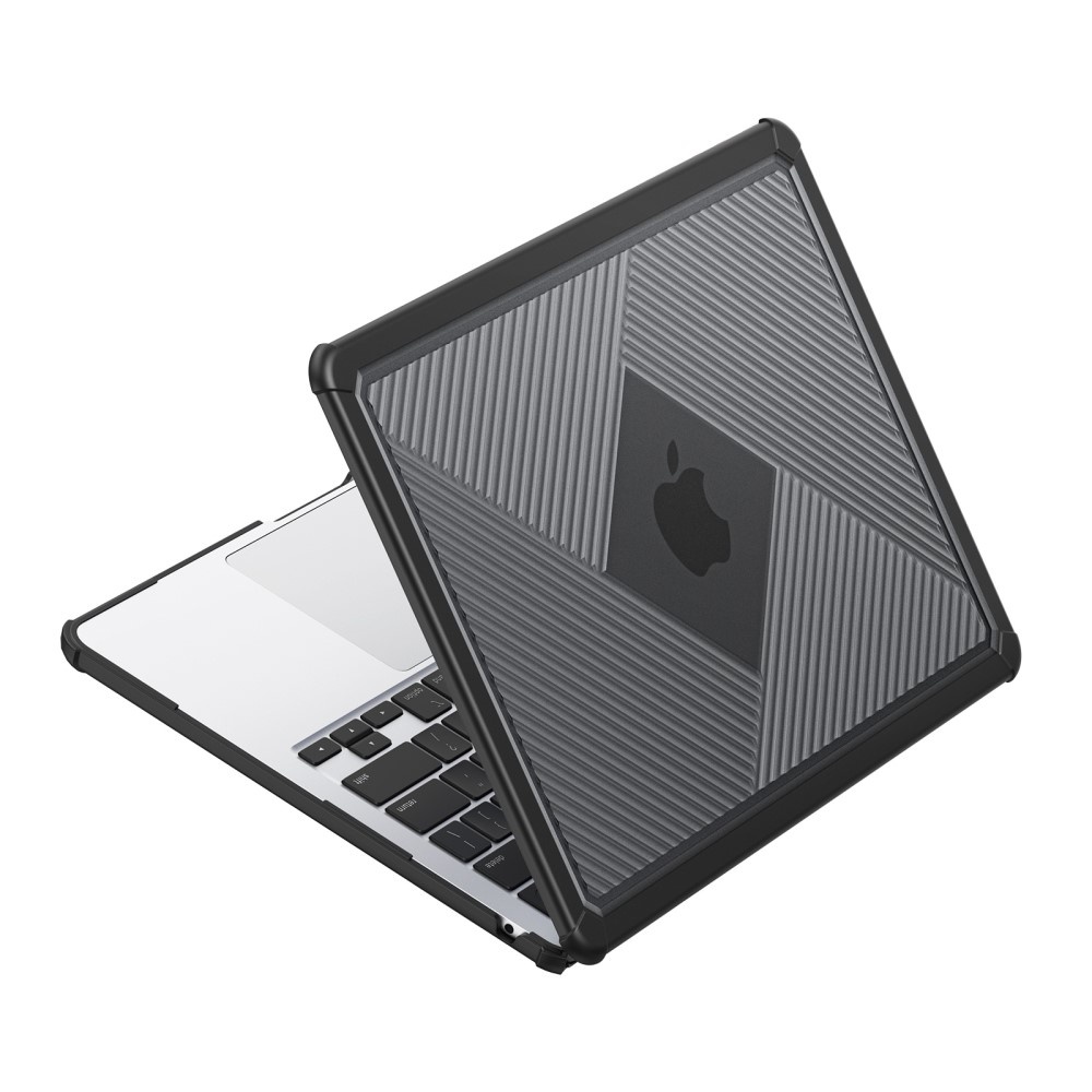 MacBook Air 13 inch (2022-2026) Armor Pattern cover hoes - Zwart