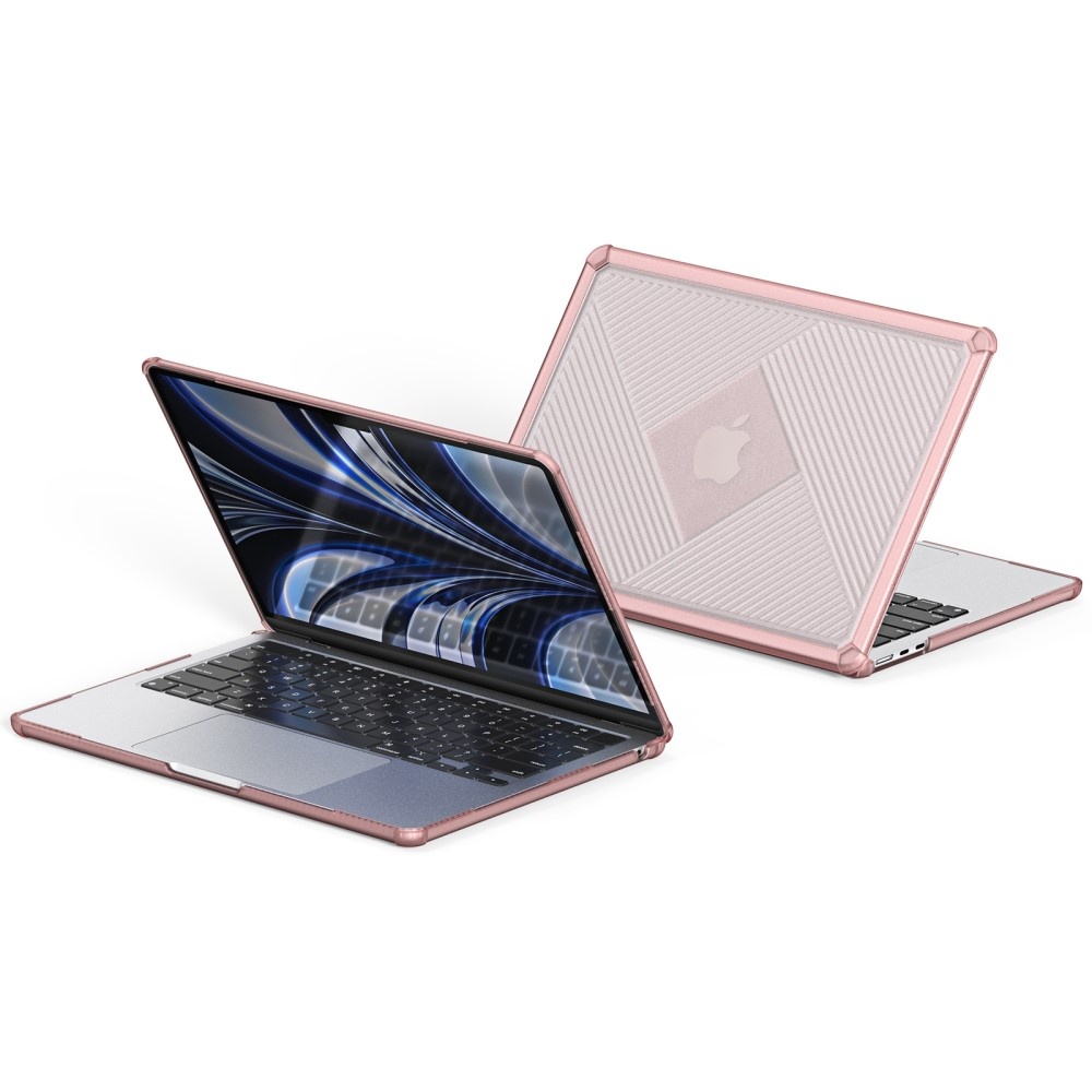 MacBook Air 13 inch (2022-2026) Armor Pattern cover hoes - Roze - Model A2681 / A3113 / 3240