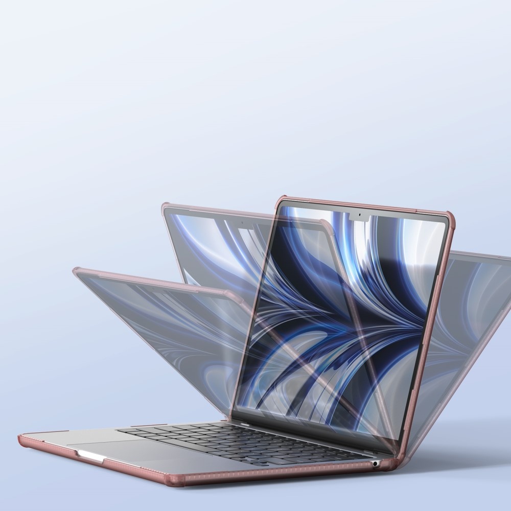 MacBook Air 13 inch (2022-2026) Armor Pattern cover hoes - Roze - Model A2681 / A3113 / 3240