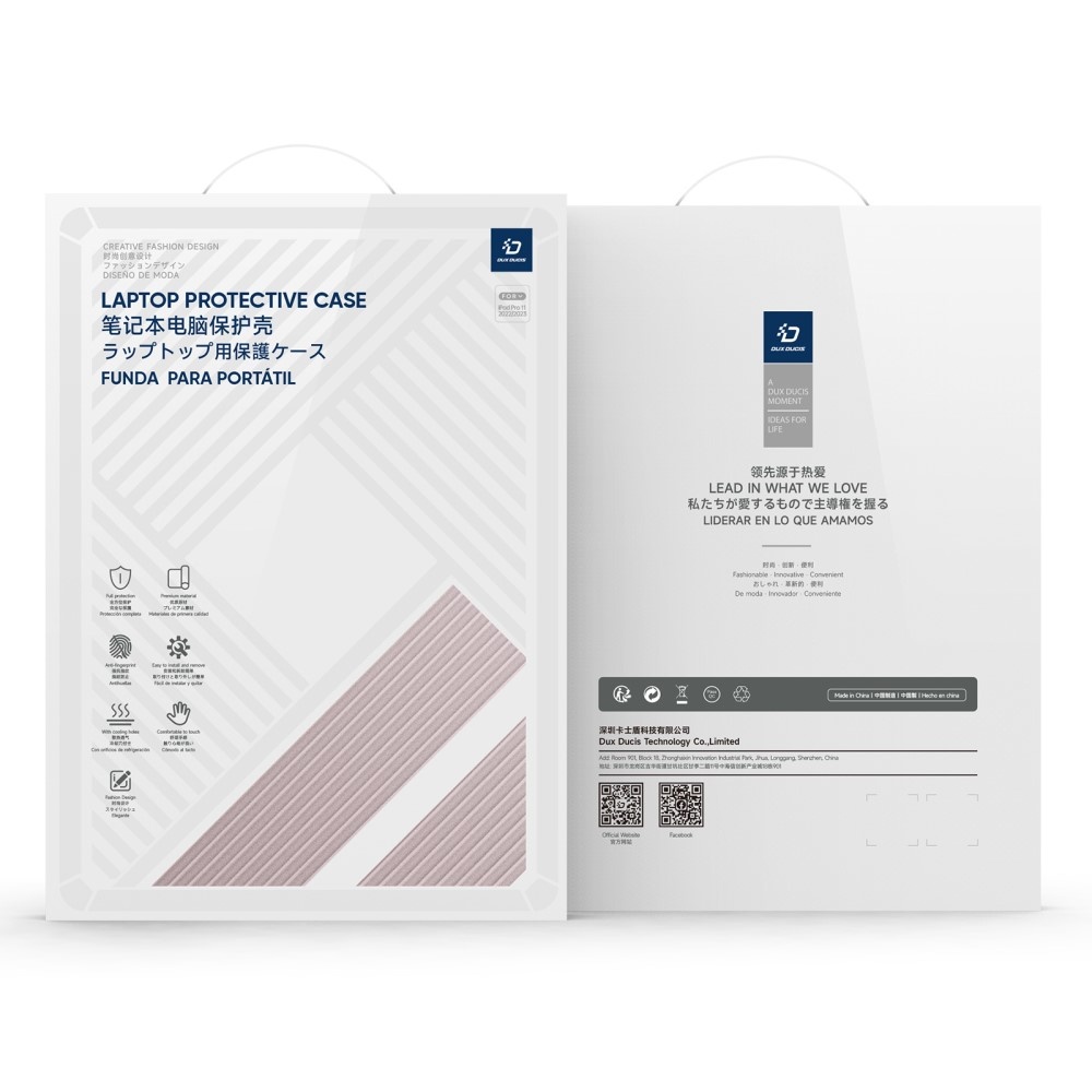 MacBook Air 13 inch (2022-2026) Armor Pattern cover hoes - Roze - Model A2681 / A3113 / 3240