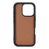 iPhone 16 Pro leren afneembare 2-in-1 bookcase telefoonhoes - Zwart