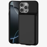 iPhone 16 Pro Max Powerbank hoesje 7000 mAh hoes - Zwart
