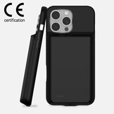 iPhone 16 Pro Max Powerbank hoesje 7000 mAh hoes - Zwart