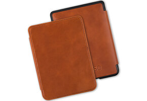 Lunso Kobo Clara HD hoes (6 inch) - Leren sleepcover - Cognac