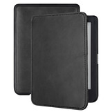 Kobo Clara HD hoes (6 inch) Leren sleepcover - Zwart - Model N249