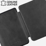 Kobo Clara HD hoes (6 inch) Leren sleepcover - Zwart - Model N249