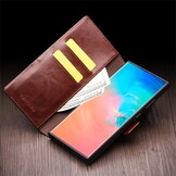 Samsung Galaxy S25 Ulltra leren bookcase hoesje - Cognac - SM-S938