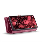 Samsung Galaxy S25 Plus Vintage 2 in 1 portemonnee hoes - Rood - Model SM-S936