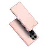 Samsung Galaxy S25 Ultra Slim Bookcase hoesje -Lichtroze - Model SM-S938