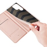 Samsung Galaxy S25 Ultra Slim Bookcase hoesje -Lichtroze - Model SM-S938