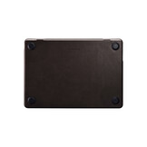 MacBook Air 13 inch (2022-2025) Leren cover hoes - Donkerbruin - Model A2681 / A3113 / A3240