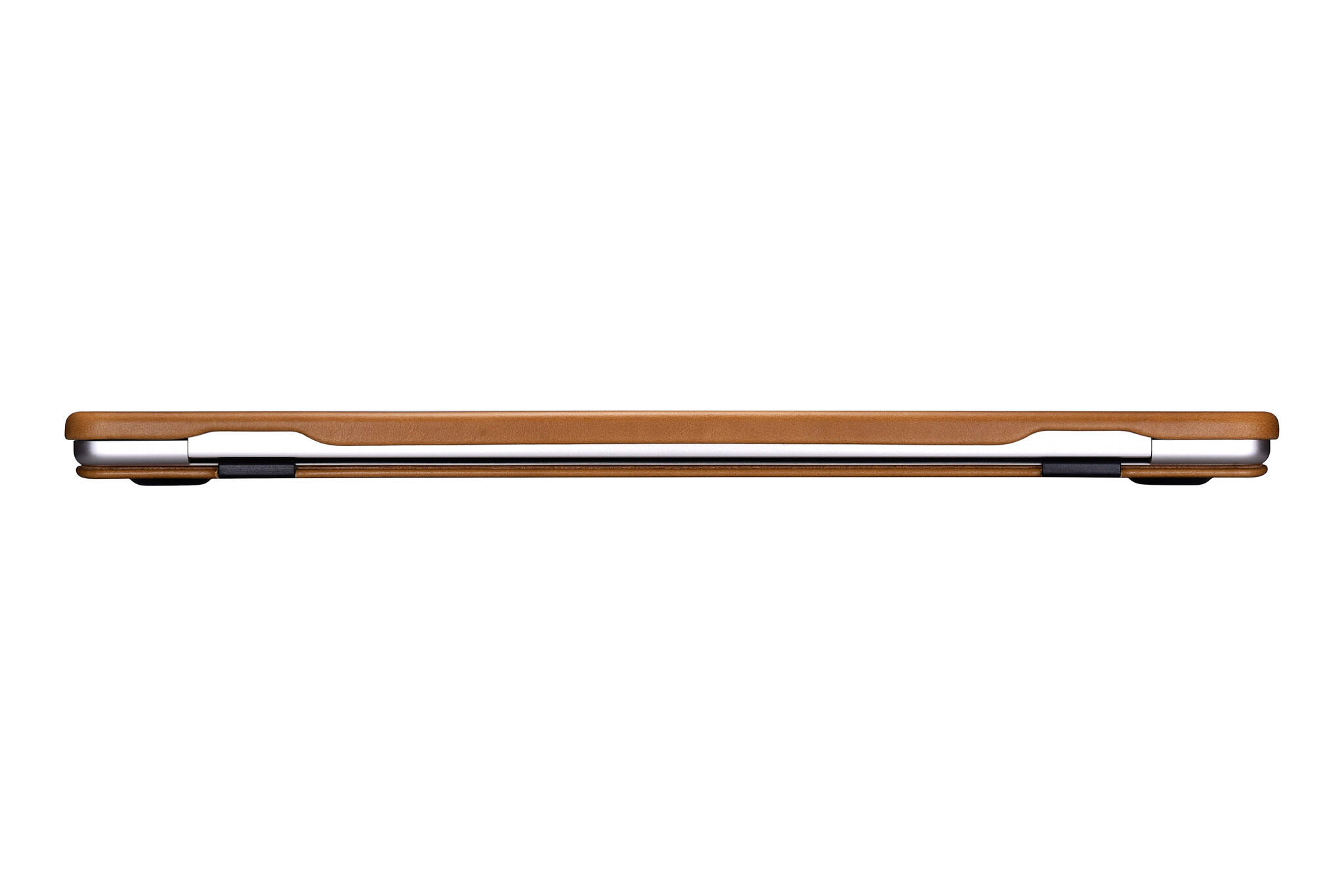 MacBook Air 13 inch (2022-2025) Leren cover hoes - Cognac - Model A2681 / A3113 / A3240