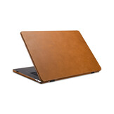 MacBook Air 13 inch (2022-2025) Leren cover hoes - Cognac - Model A2681 / A3113 / A3240