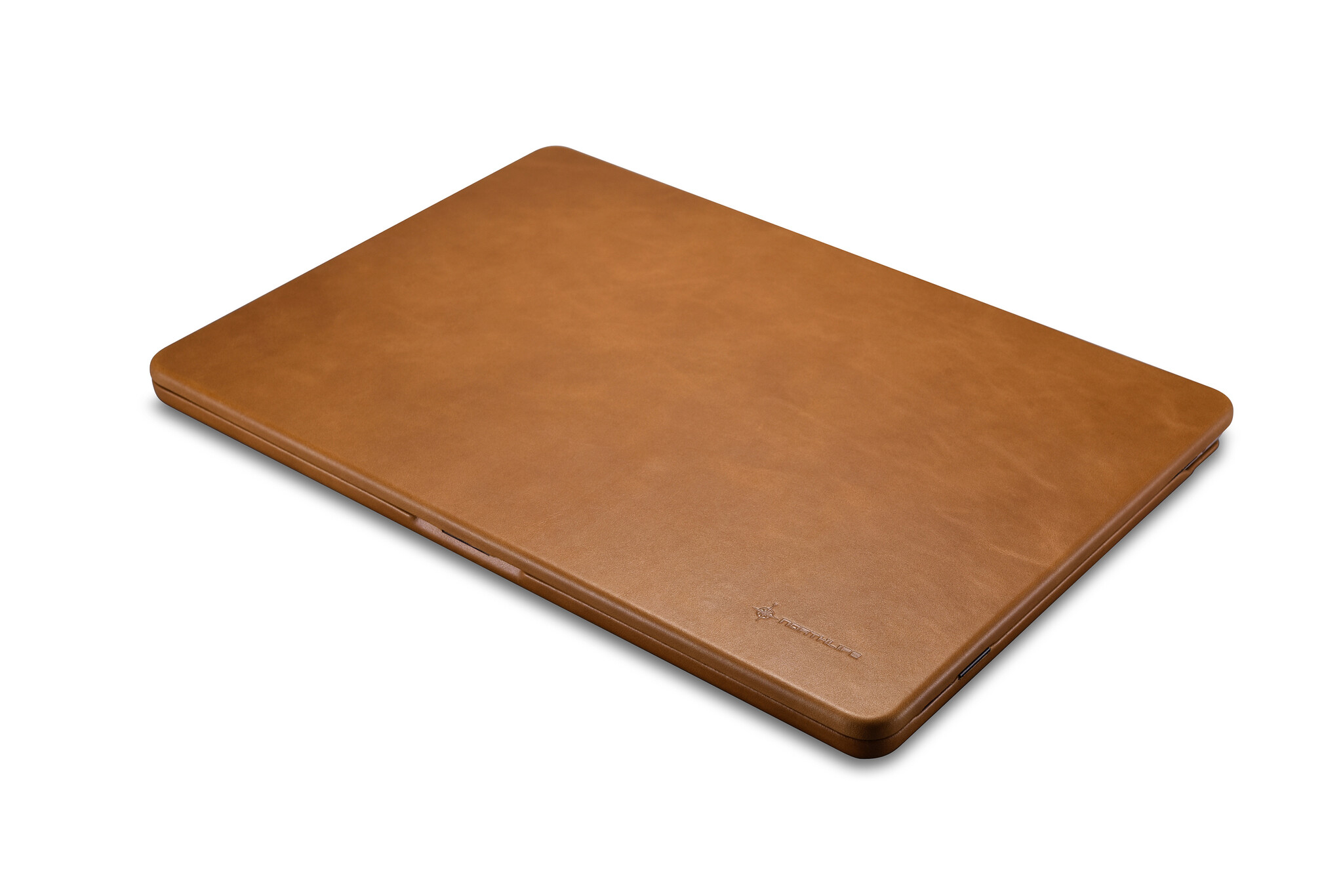 MacBook Air 13 inch (2022-2025) Leren cover hoes - Cognac - Model A2681 / A3113 / A3240