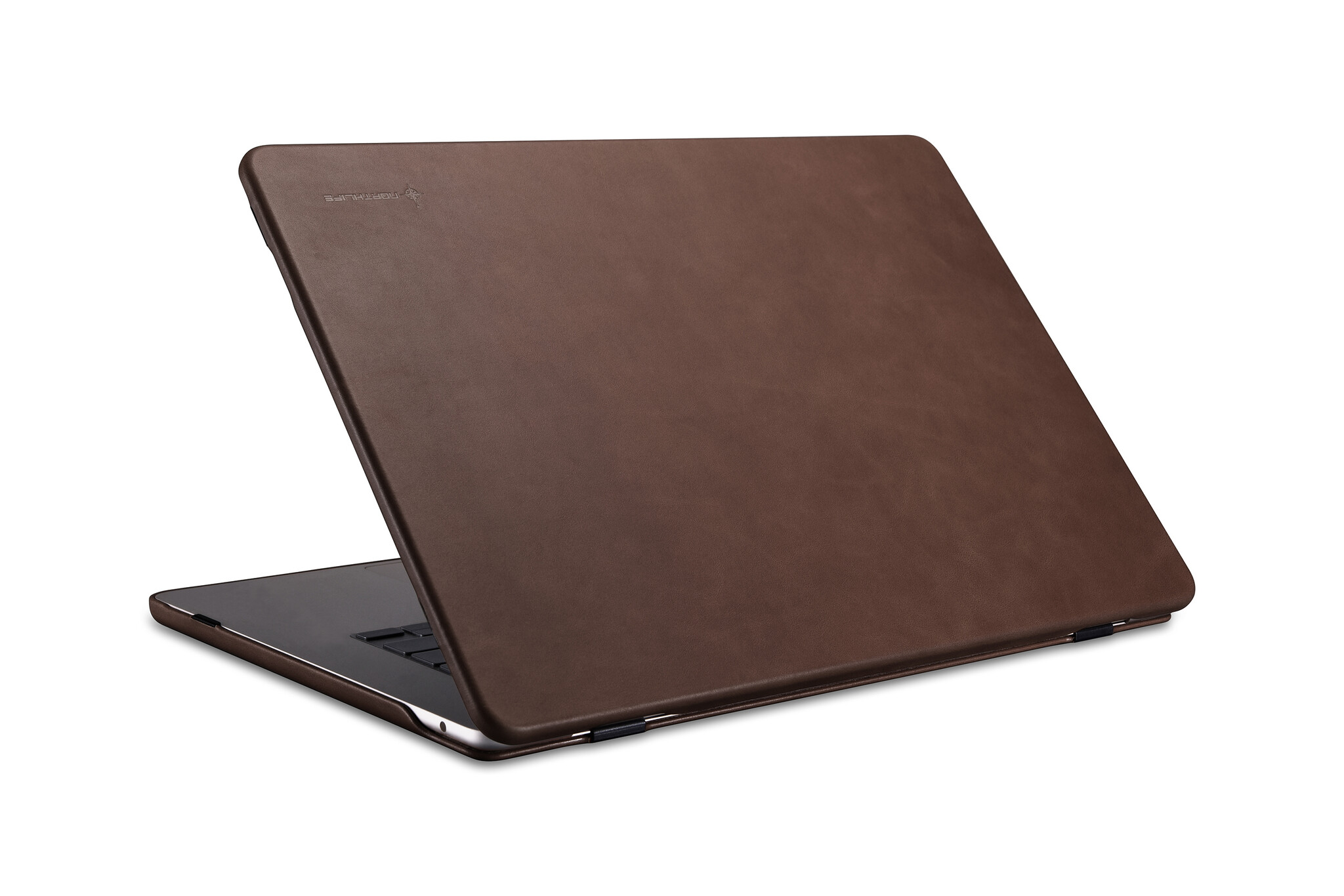MacBook Air 13 inch (2022-2026) Leren cover hoes - Coffee