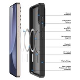 Samsung Galaxy S25 Ultra hoesje – slanke backcover met volledige MagSafe ondersteuning - Zwart - Model SM-S938