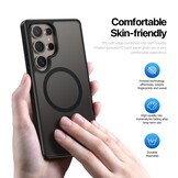 Samsung Galaxy S25 Ultra hoesje – slanke backcover met volledige MagSafe ondersteuning - Zwart - Model SM-S938